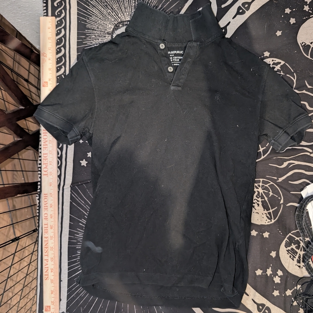 Banana Republic Black Polo Shirt